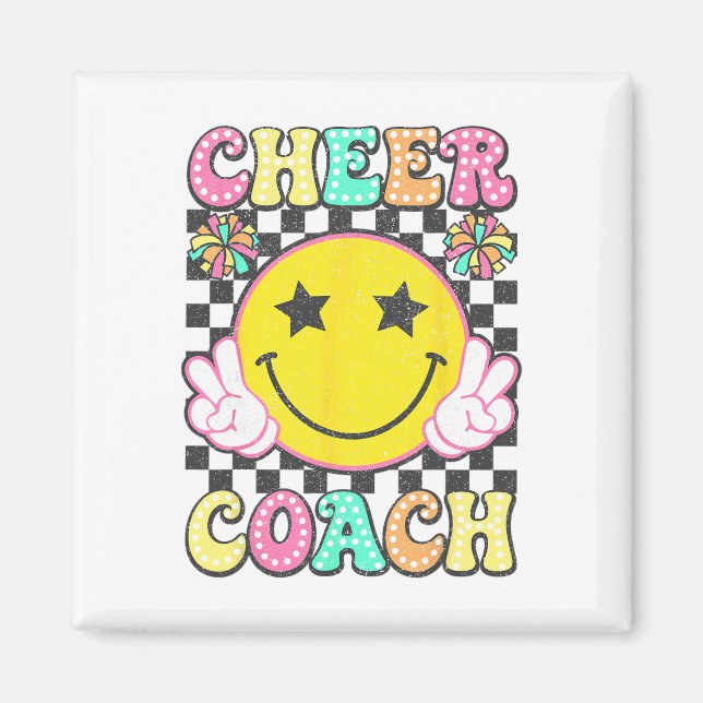 Imã Treinadora de Torcida Retro Cheerleader Liderança  (Frente)