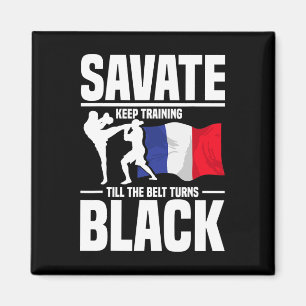 Imã Treinamento de Savate Cinturão Preto Artes Marciai
