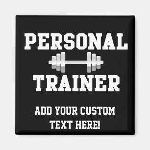Imã Treinamento preto e branco de Dumbell do instrutor