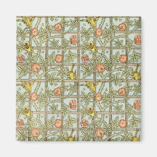 Imã Treliça por William Morris, Têxtil de Jardim Vinta