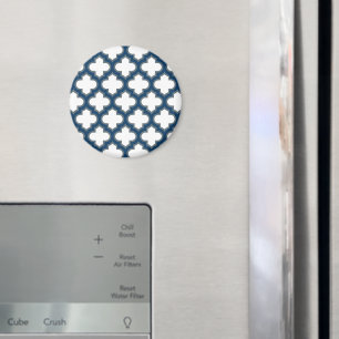 Imã Trellis, Latite, Quatrefoil, de cor branca e Marin