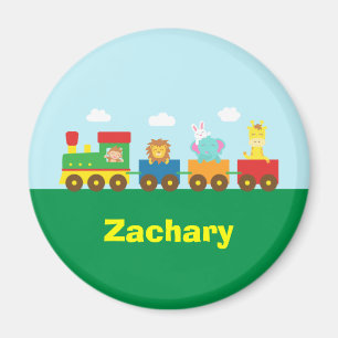 Imã Trem bonito colorido dos animais para miúdos