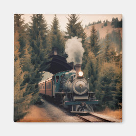 Imã Trem de Locomotiva a Vapor Antiga
