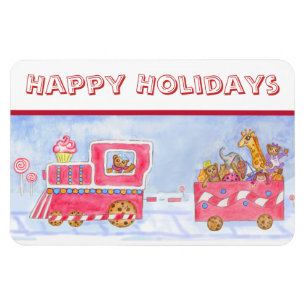 Ímã Trem de Natal Flexi Magnet