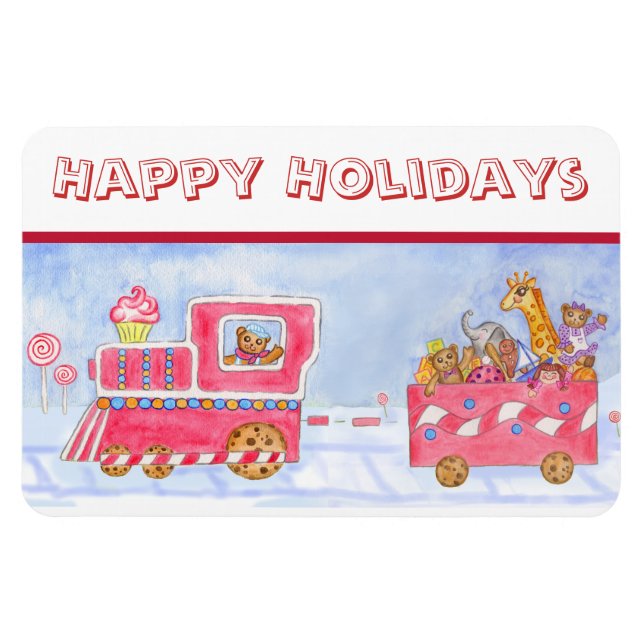 Ímã Trem de Natal Flexi Magnet (Horizontal)