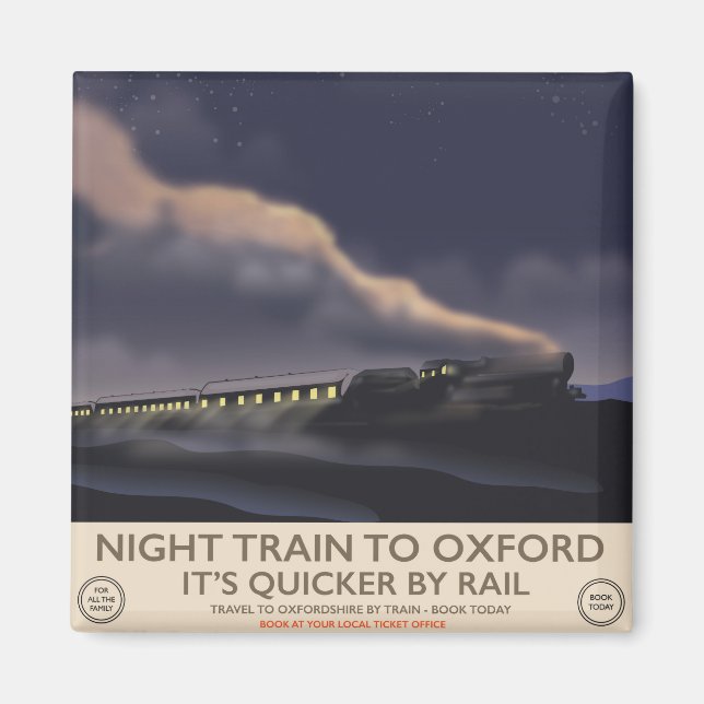 Imã Trem noturno para Oxford (Frente)