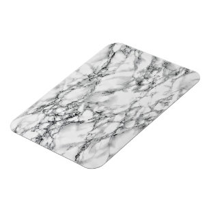 Ímã Trendy White Marble Stone