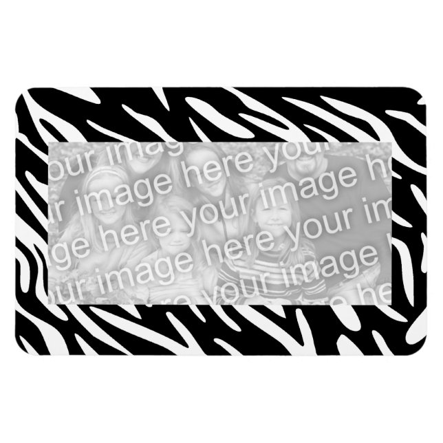 Ímã Trendy Zebra Flexível 4 x 6 Fotografia Magnética (Horizontal)