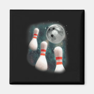 Imã Três Boliches da Lua 3 da Candlepin no Arco estran