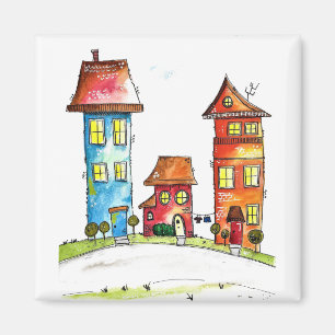 Imã Três Casas Brancas Bestiais