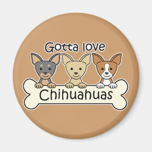 Imã Três chihuahuas