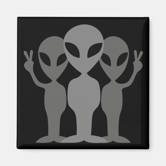 Imã Três Cinzas de Aliens espaciais (Frente)
