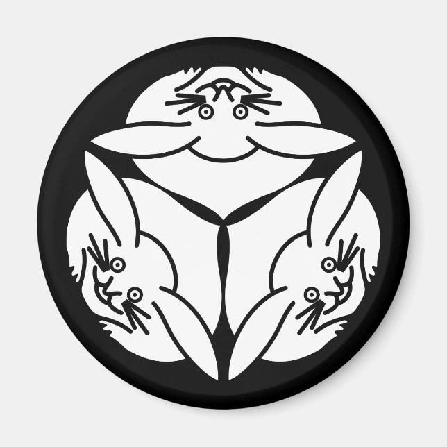 Imã Três coelhos (Frente)