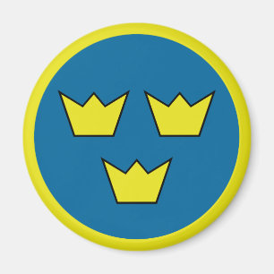 Imã Três Crowns Sueco Insignia