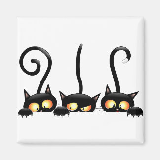 Imã Três gatos pretos
