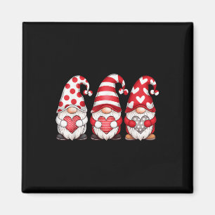 Imã Três Gnomos com Dias de os namorados Cardíacos Gi