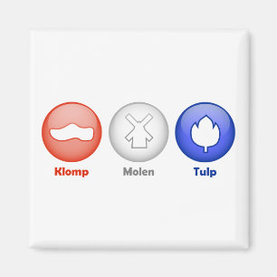 Imã Três ícones holandeses