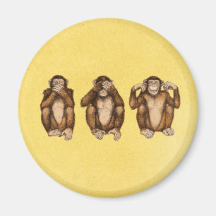 Imã Três macacos sábios