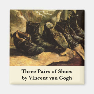Imã Três Pares de Sapatos por Vincent van Gogh