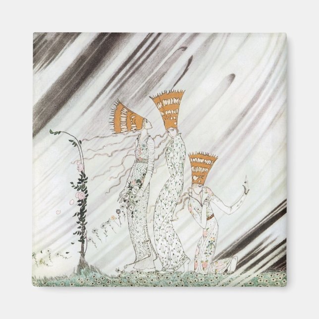 Imã Três princesas na Montanha Azul por Kay Nielsen (Frente)