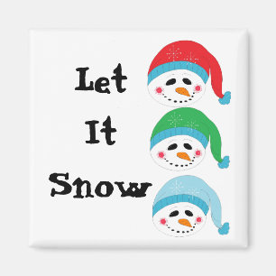 Imã Três Snowmen Enfrentados por Jolly