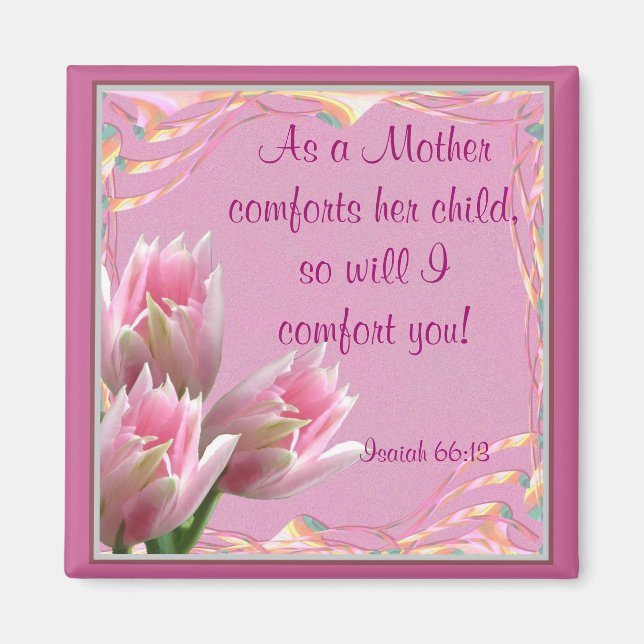 Imã Três Tulipas Rosa (Frente)