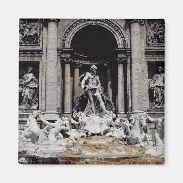 Imã Trevi Fountain, construída entre 1732 e 62 (Frente)