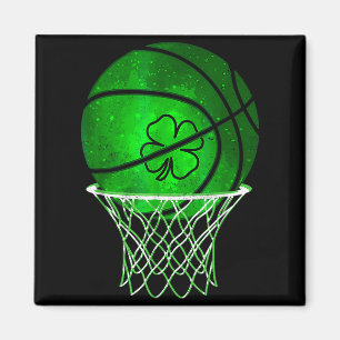 Imã Trevo da Sorte Basquetebol Shamrock Irlandês St Pa