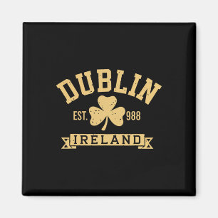 Imã Trevo de Dublim Irlanda Shamrock Est 988 St Pat