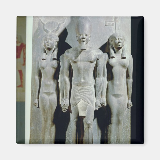 Imã Tríade de Menkaure com a deusa Hathor (Frente)