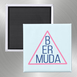 Imã Triângulo das Bermudas com Dentro de Texto Moderno