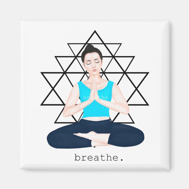 Imã triângulos. respiração (Frente)