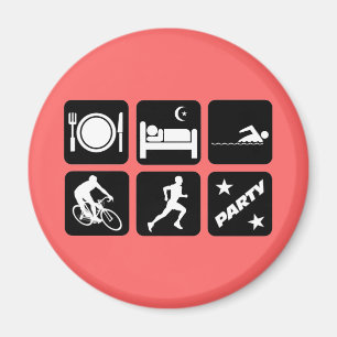 Imã Triathlon engraçado