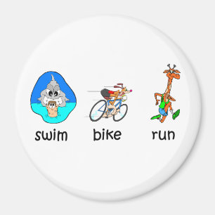Imã Triathlon engraçado
