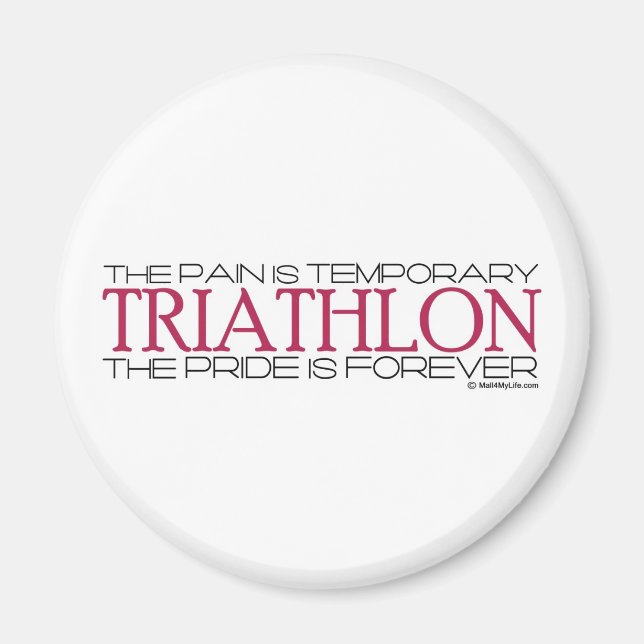 Imã Triathlon - O Orgulho é para sempre (Frente)