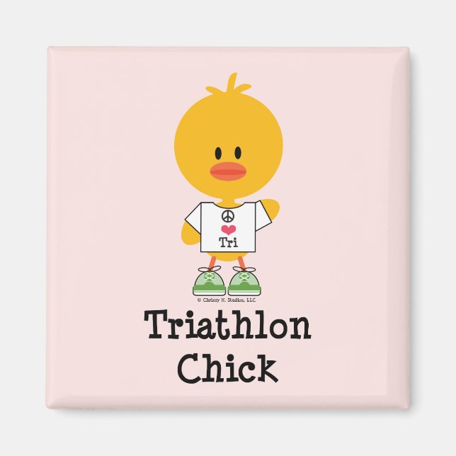 Imã TriathlonChick (Frente)