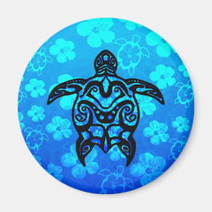 Imã Tribal Turtle Hibiscus