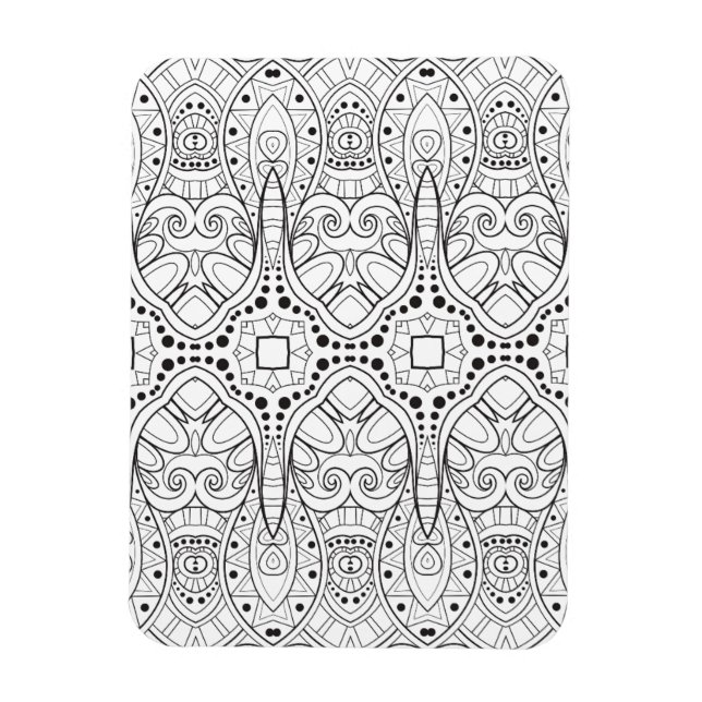 Ímã Tribal Zendoodle Design (Vertical)