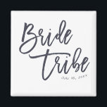 Imã Tribo Brilhante Moderna e Simples Manuscrita<br><div class="desc">Composto por tipografia cursiva serif e playful. Tudo contra um pano de fundo branco. Esta design é simples,  moderna e divertida! Este foi projetado pelo White Paper Birch Co.,  exclusivo para Zazzle. Disponível aqui: http://www.zazzle.com/store/whitepaperbirch</div>