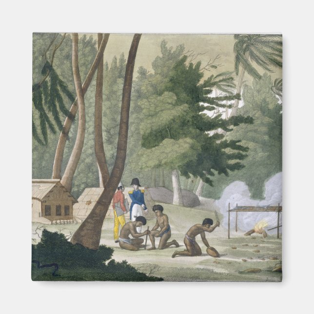 Imã Tribo Papu na Ilha de Rawak, placa 20 de Le (Frente)