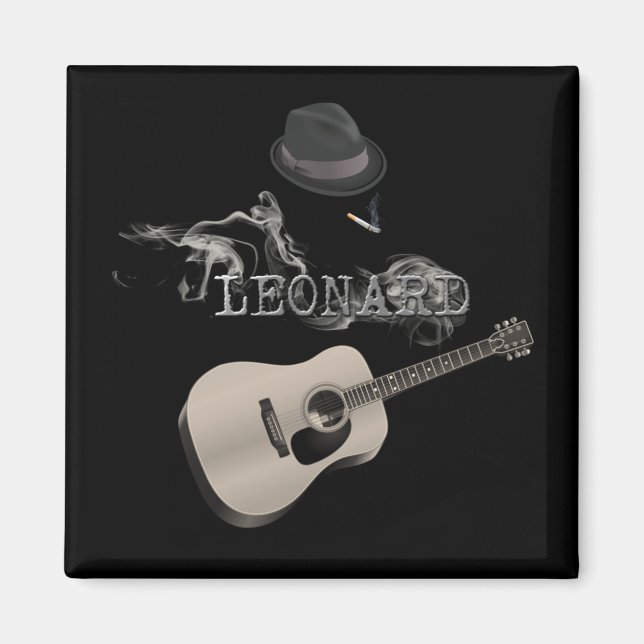 Imã Tributo ao cigarro de Leonard (Frente)