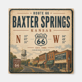 Imã Tributo ao Patrimônio da Estrada Baxter Springs