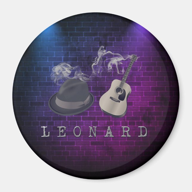 Imã Tributo às luzes azuis de Leonard (Frente)