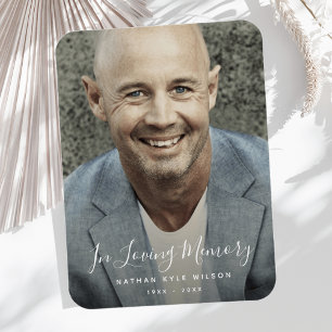 Ímã Tributo Memorial Personalizado de Foto Personaliza