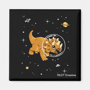 Imã Triceratops Dinos de Tan no espaço