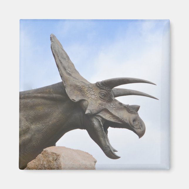 Imã Triceratops Dinossauro (Frente)