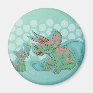 Imã Triceratops que dá flores
