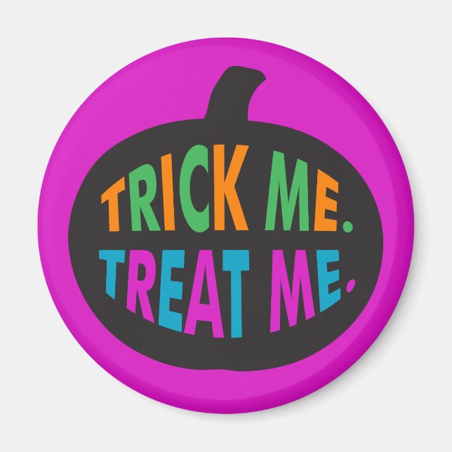 Imã Trick Me Tratar, Halloween Multi-Color (Frente)