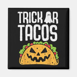 Imã Trick Ou Tacos Halloween Comidas Mexicanas