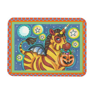ÍMÃ TRICK OU TRATAMENTO DA BOMBA ZEBRA, COTE HALLOWEEN